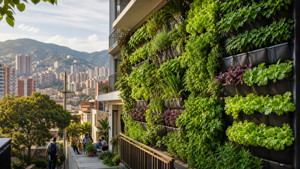 Jardines verticales y seguridad alimentaria: por que pueden cambiar barrios densos